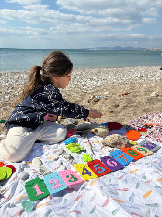 Σετ Αρίθμησης από Τσόχα – Εκπαιδευτικό Παιχνίδι 1-10